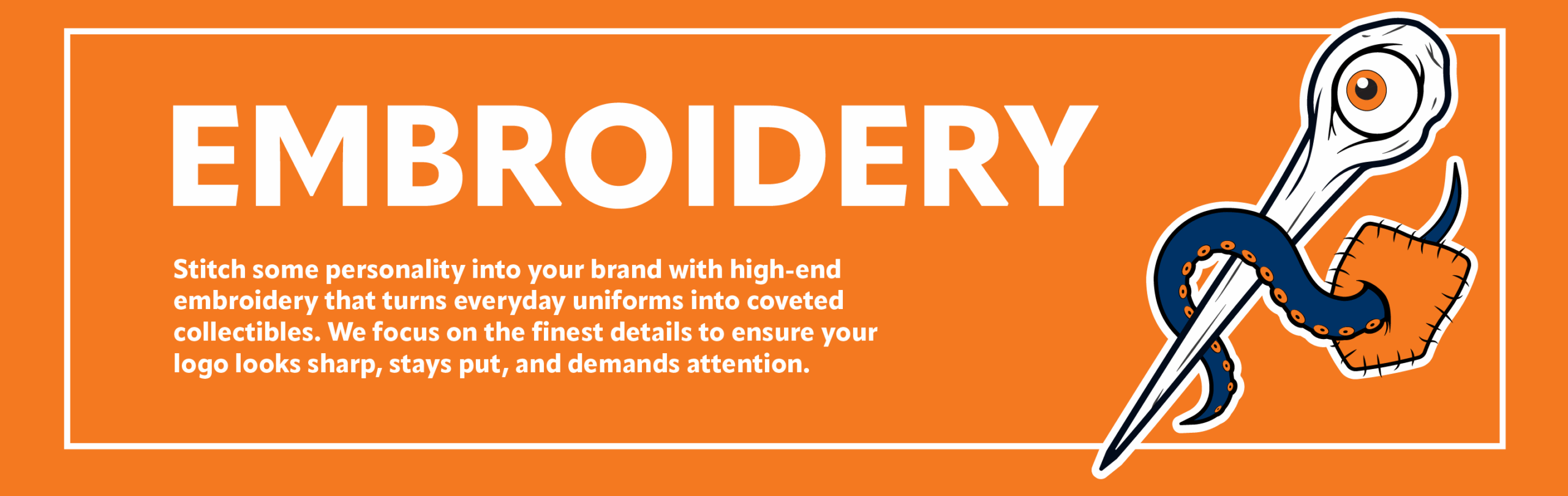 Stitch some personality into your brand with high-end embroidery that turns everyday uniforms into coveted collectibles. We focus on the finest details to ensure your logo looks sharp, stays put, and demands attention.